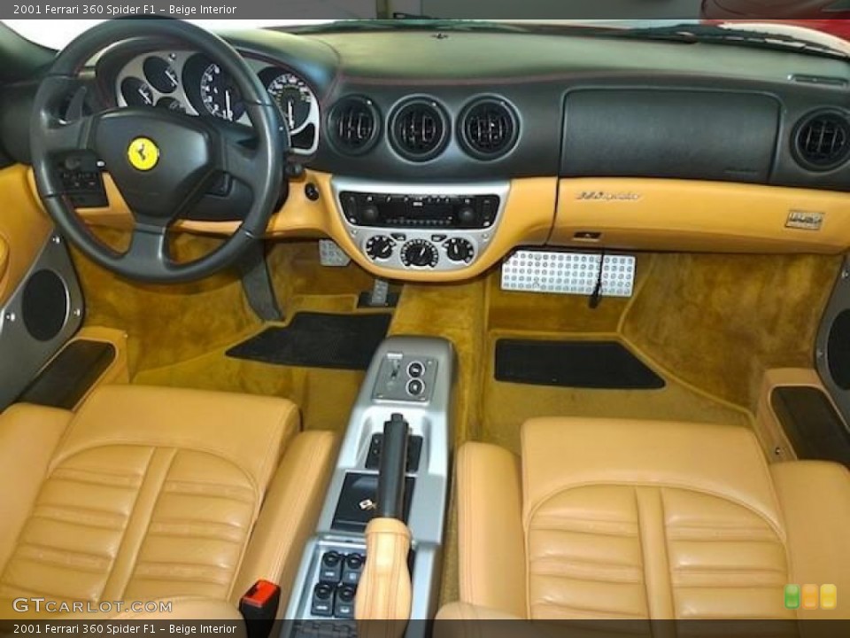 Beige Interior Dashboard for the 2001 Ferrari 360 Spider F1 #60442460