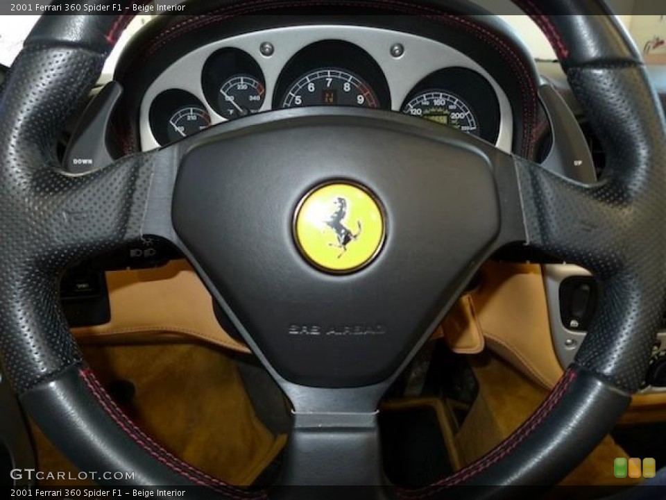 Beige Interior Steering Wheel for the 2001 Ferrari 360 Spider F1 #60442466