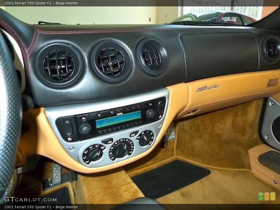 Beige Interior Controls for the 2001 Ferrari 360 Spider F1 #60442484