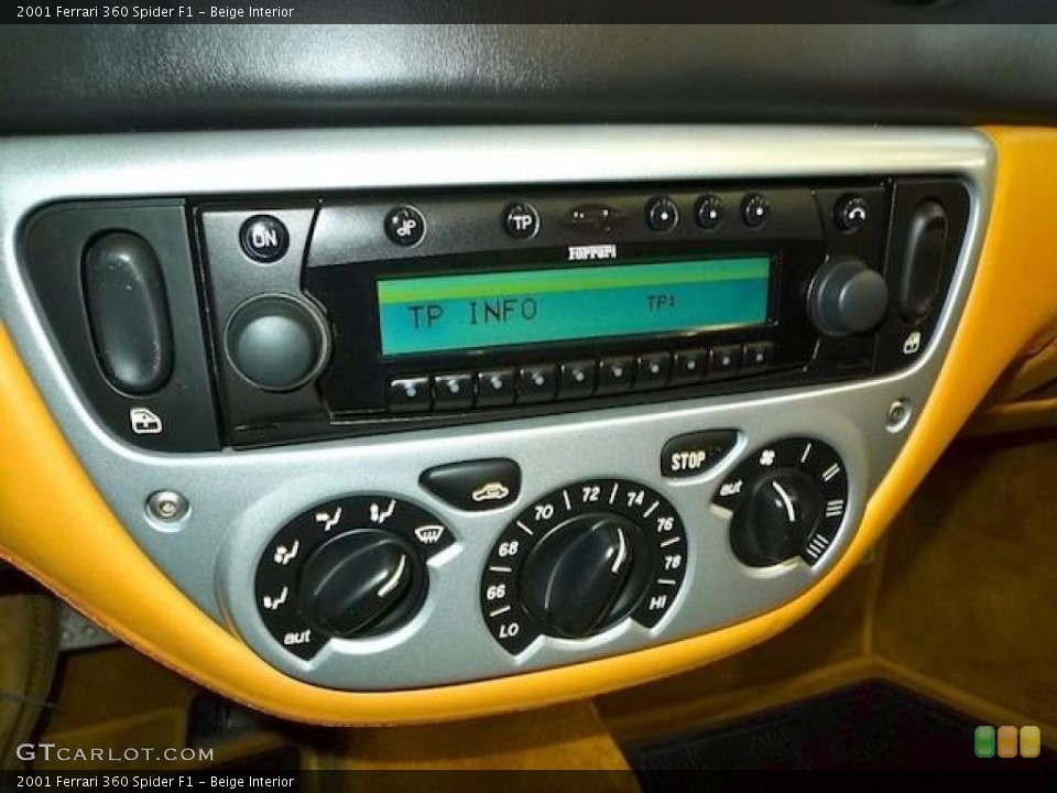 Beige Interior Audio System for the 2001 Ferrari 360 Spider F1 #60442490
