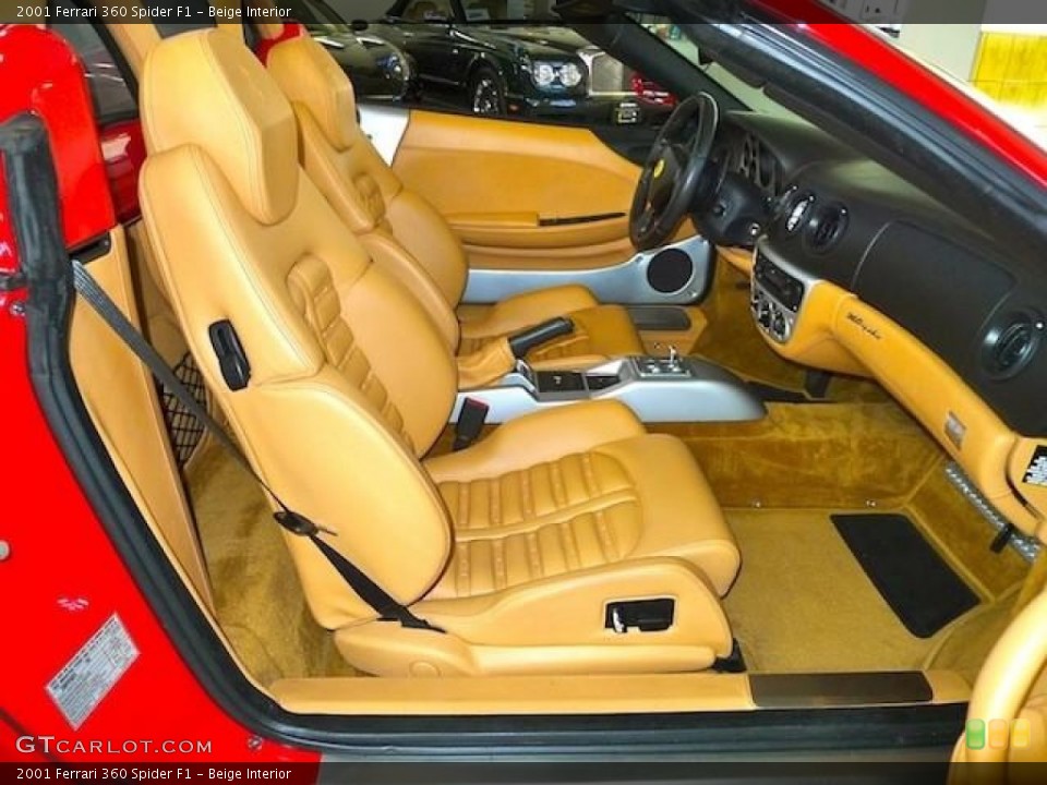 Beige Interior Photo for the 2001 Ferrari 360 Spider F1 #60442508
