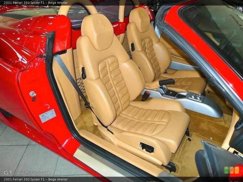 Beige Interior Photo for the 2001 Ferrari 360 Spider F1 #60442514