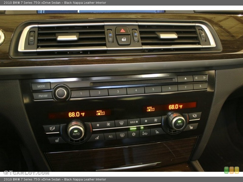 Black Nappa Leather Interior Controls for the 2010 BMW 7 Series 750i xDrive Sedan #60442517