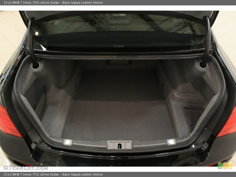 Black Nappa Leather Interior Trunk for the 2010 BMW 7 Series 750i xDrive Sedan #60442586