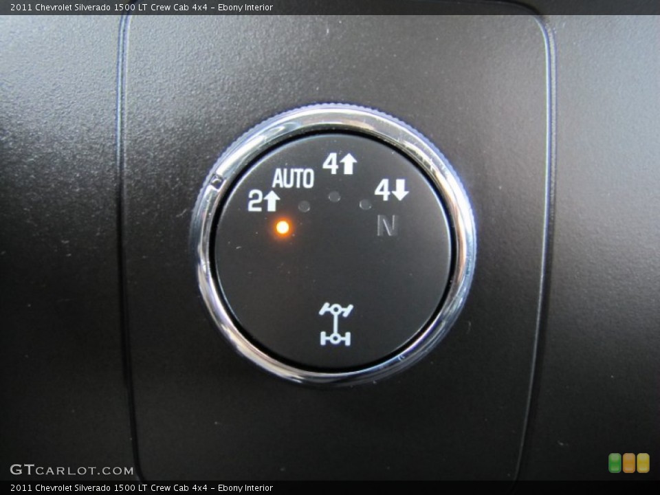Ebony Interior Controls for the 2011 Chevrolet Silverado 1500 LT Crew Cab 4x4 #60443630