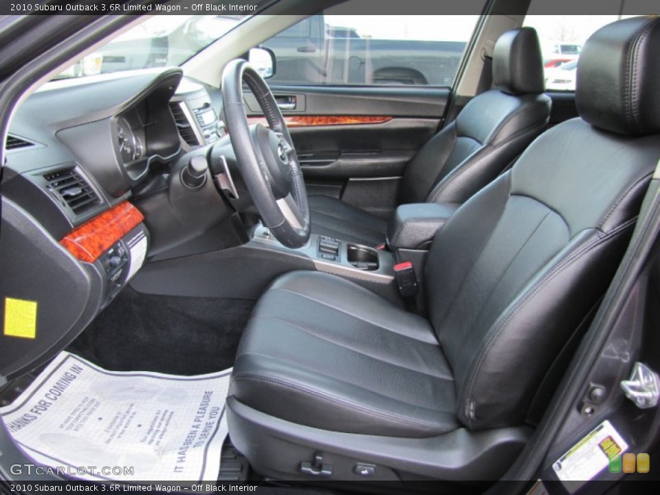 Off Black Interior Photo for the 2010 Subaru Outback 3.6R Limited Wagon #60443786