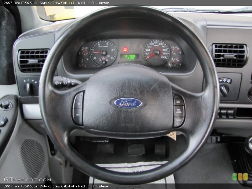 Medium Flint Interior Steering Wheel for the 2007 Ford F350 Super Duty XL Crew Cab 4x4 #60443909
