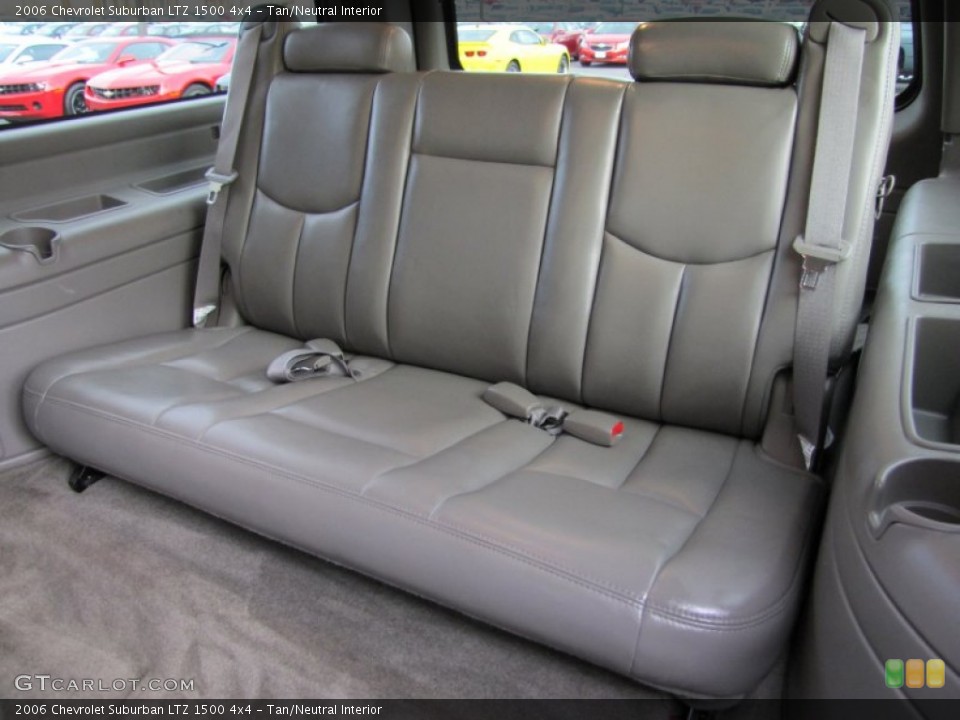 Tan/Neutral Interior Rear Seat for the 2006 Chevrolet Suburban LTZ 1500 4x4 #60444287