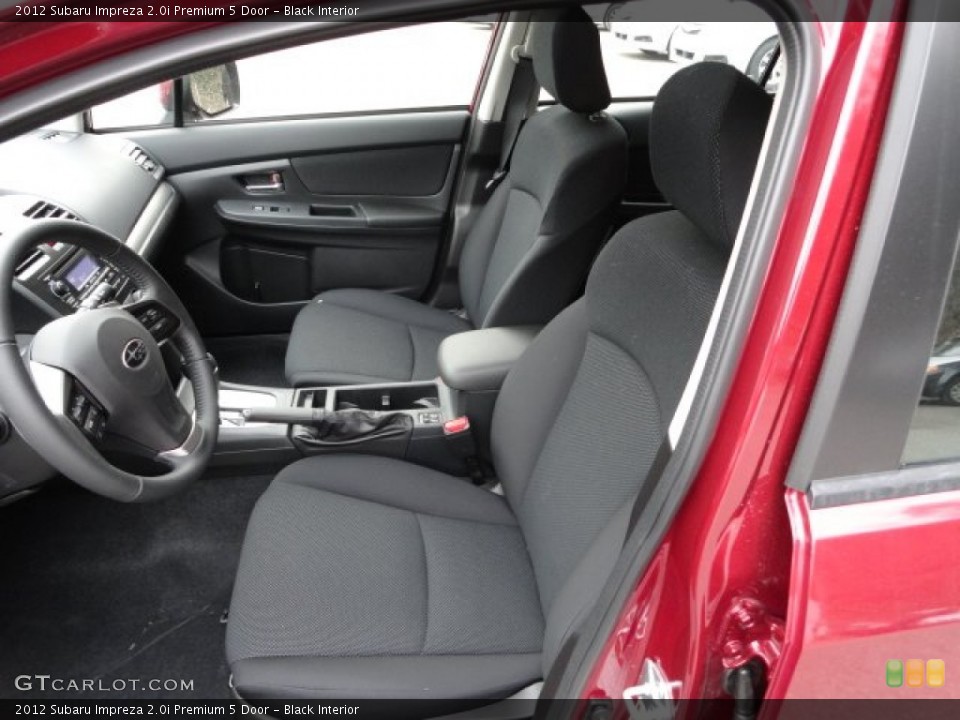 Black Interior Photo for the 2012 Subaru Impreza 2.0i Premium 5 Door #60446812
