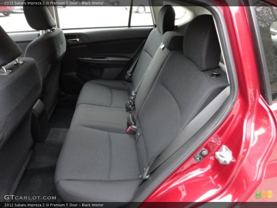 Black Interior Photo for the 2012 Subaru Impreza 2.0i Premium 5 Door #60446821