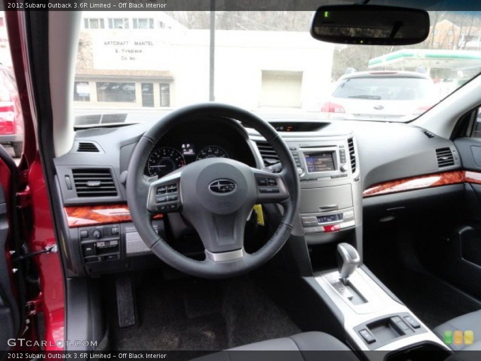 Off Black Interior Photo for the 2012 Subaru Outback 3.6R Limited #60447775