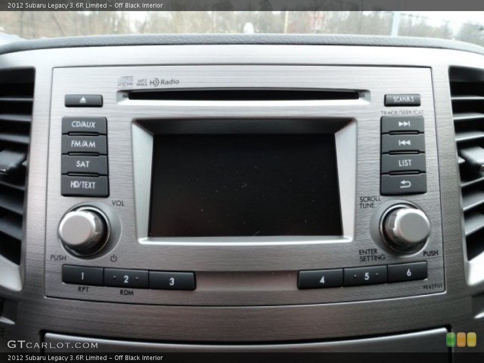 Off Black Interior Controls for the 2012 Subaru Legacy 3.6R Limited #60448479
