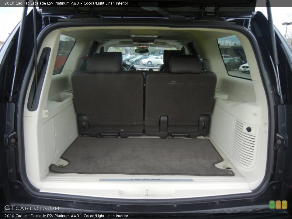 Cocoa/Light Linen Interior Trunk for the 2010 Cadillac Escalade ESV Platinum AWD #60448659
