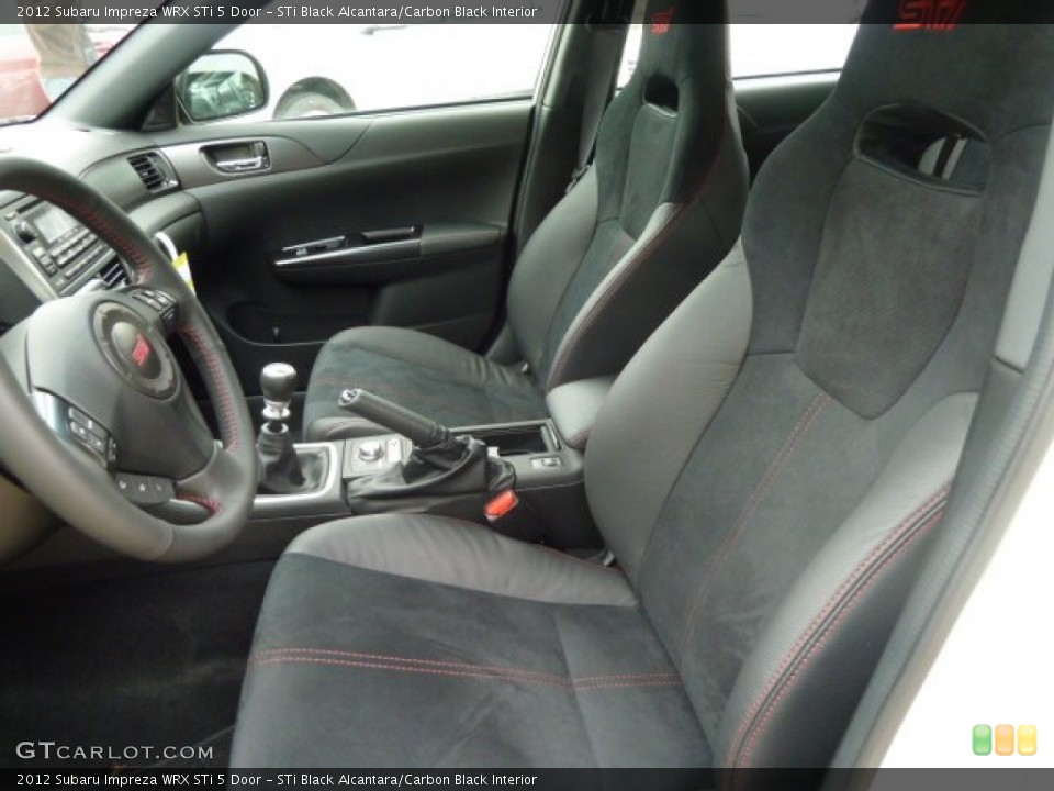 STi Black Alcantara/Carbon Black Interior Photo for the 2012 Subaru Impreza WRX STi 5 Door #60450150