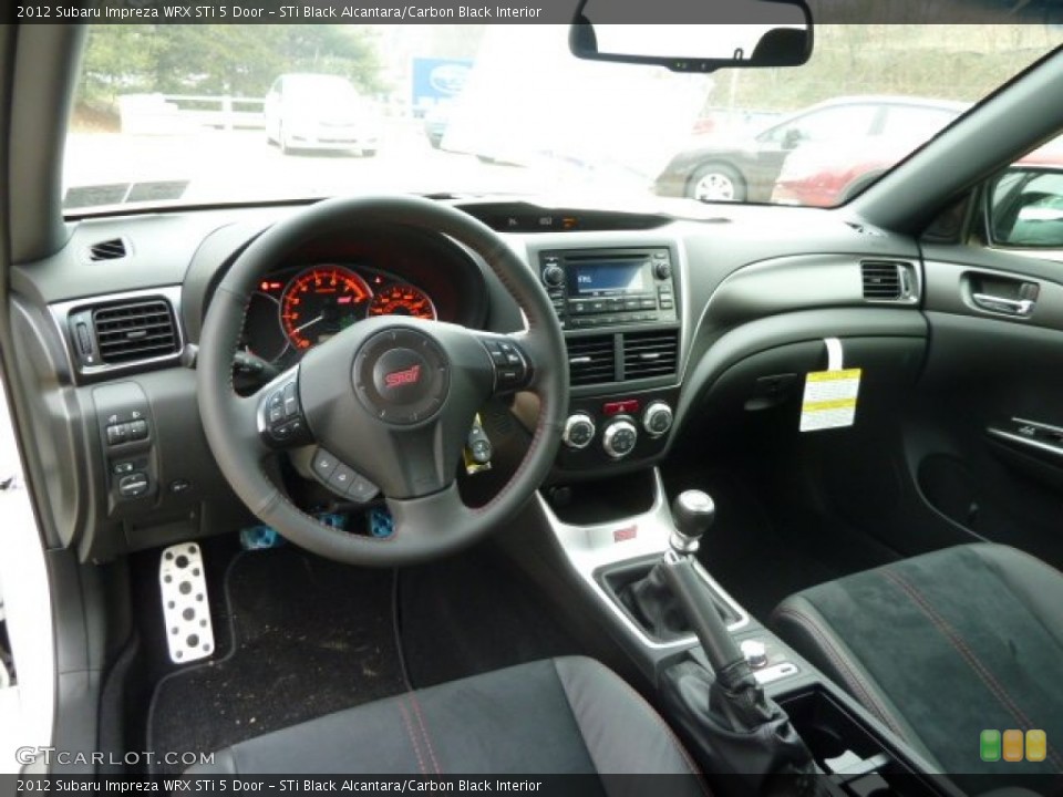 STi Black Alcantara/Carbon Black Interior Photo for the 2012 Subaru Impreza WRX STi 5 Door #60450166