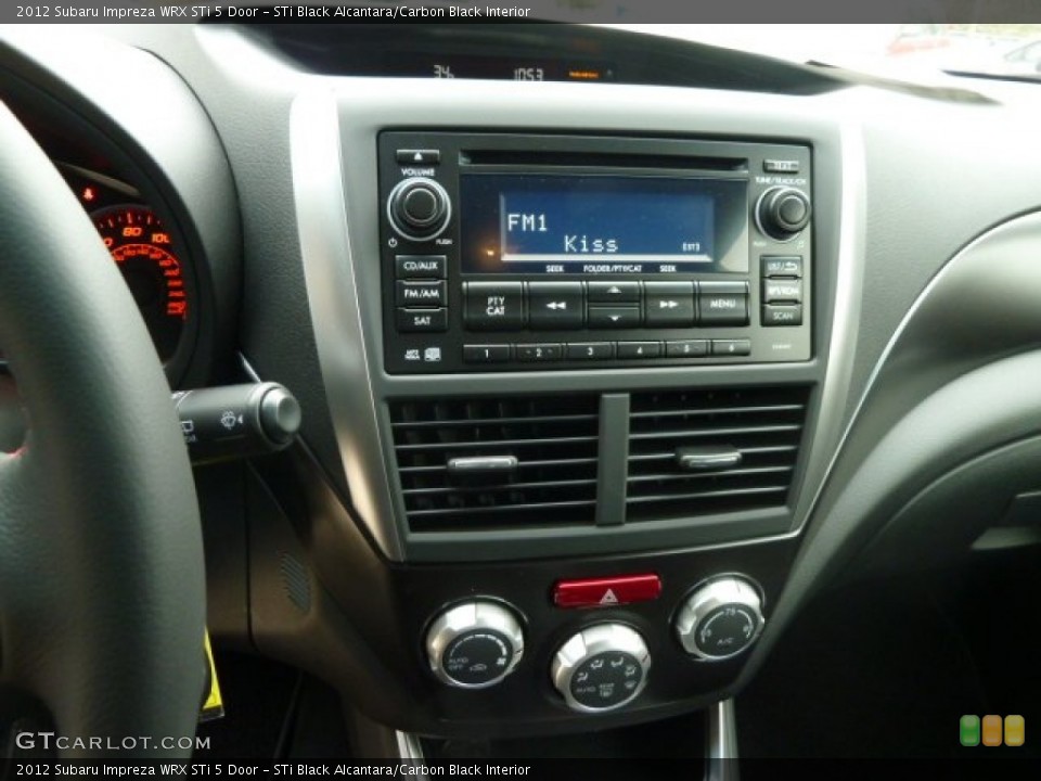 STi Black Alcantara/Carbon Black Interior Controls for the 2012 Subaru Impreza WRX STi 5 Door #60450192