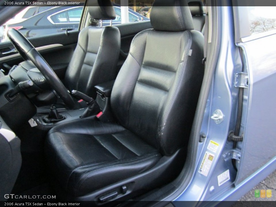 Ebony Black Interior Front Seat for the 2006 Acura TSX Sedan #60456138