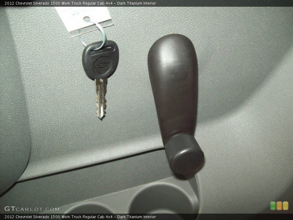 Dark Titanium Interior Controls for the 2012 Chevrolet Silverado 1500 Work Truck Regular Cab 4x4 #60457662