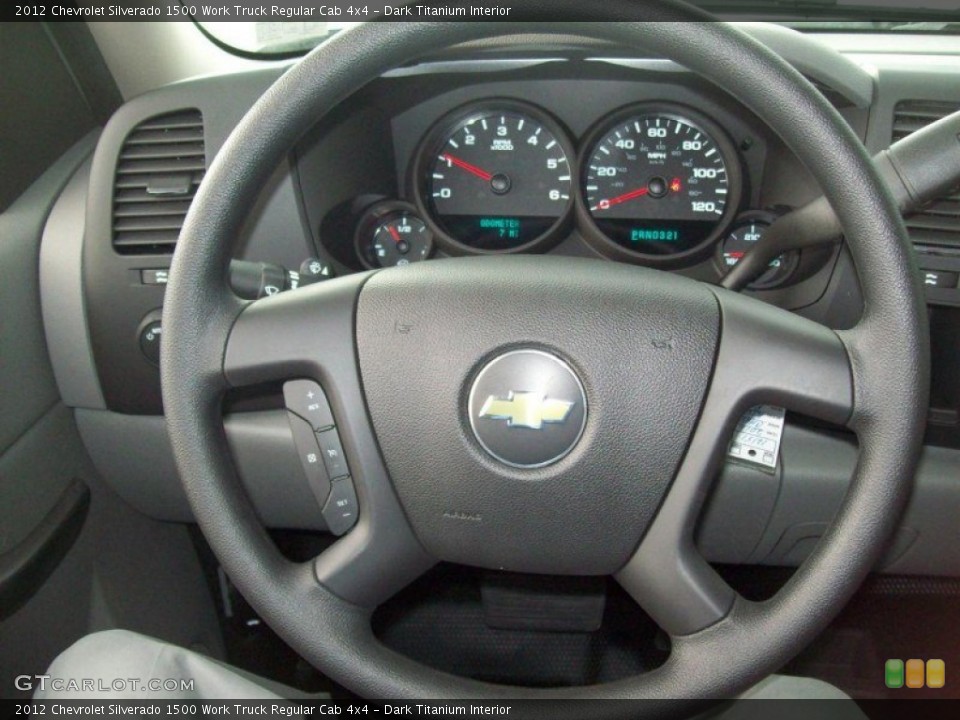Dark Titanium Interior Steering Wheel for the 2012 Chevrolet Silverado 1500 Work Truck Regular Cab 4x4 #60457818