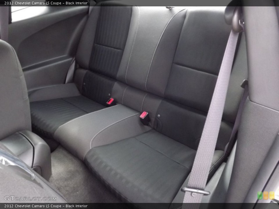 Black Interior Rear Seat for the 2012 Chevrolet Camaro LS Coupe #60459336