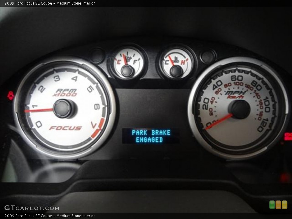 Medium Stone Interior Gauges for the 2009 Ford Focus SE Coupe #60460599