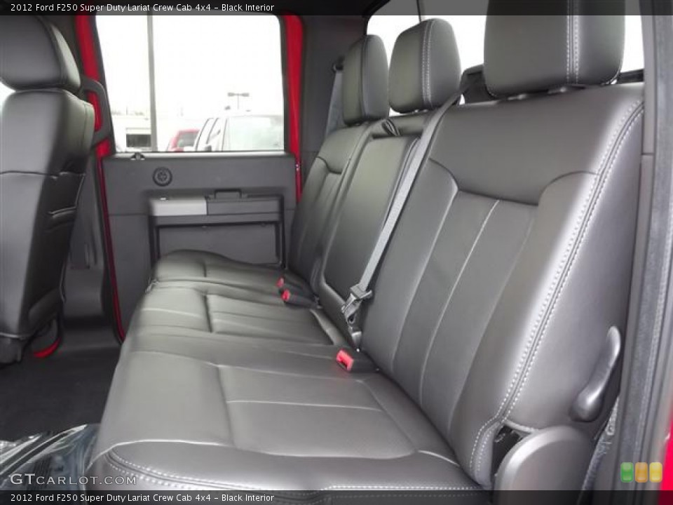 Black Interior Photo for the 2012 Ford F250 Super Duty Lariat Crew Cab 4x4 #60463808
