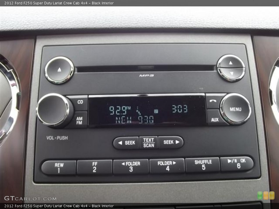 Black Interior Audio System for the 2012 Ford F250 Super Duty Lariat Crew Cab 4x4 #60463831