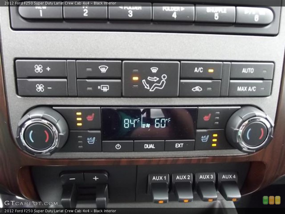 Black Interior Controls for the 2012 Ford F250 Super Duty Lariat Crew Cab 4x4 #60463837