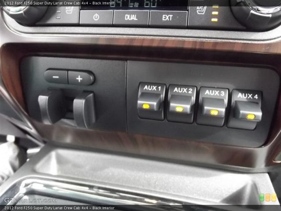 Black Interior Controls for the 2012 Ford F250 Super Duty Lariat Crew Cab 4x4 #60463906