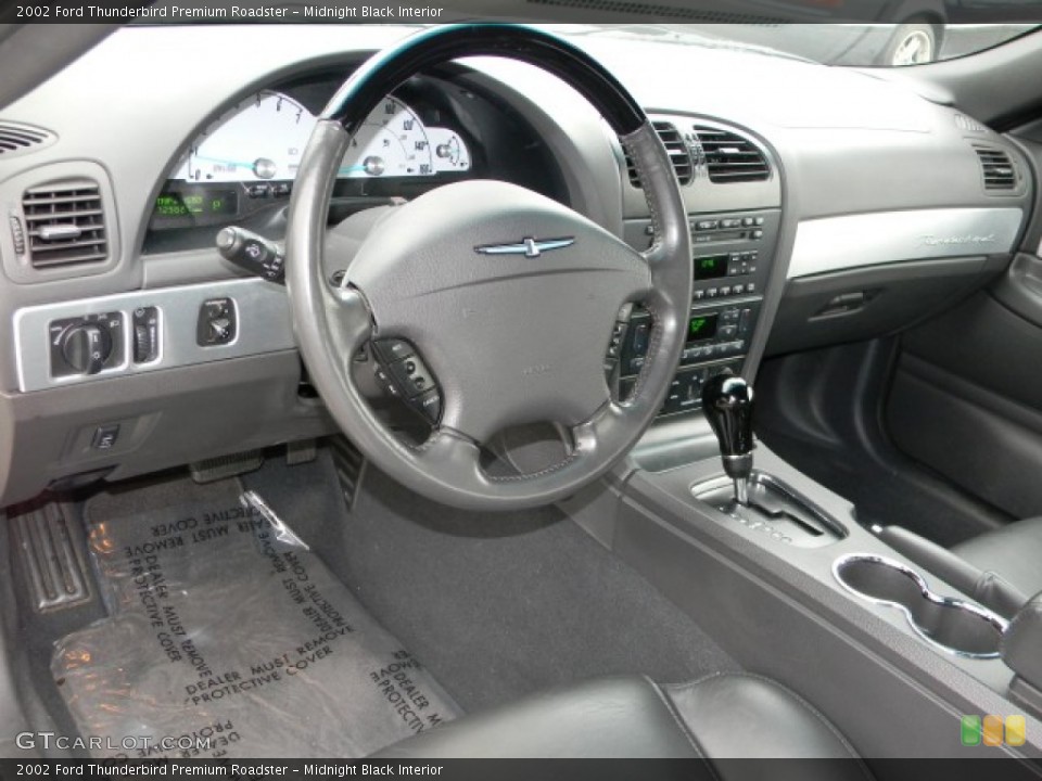 Midnight Black Interior Dashboard for the 2002 Ford Thunderbird Premium Roadster #60468214