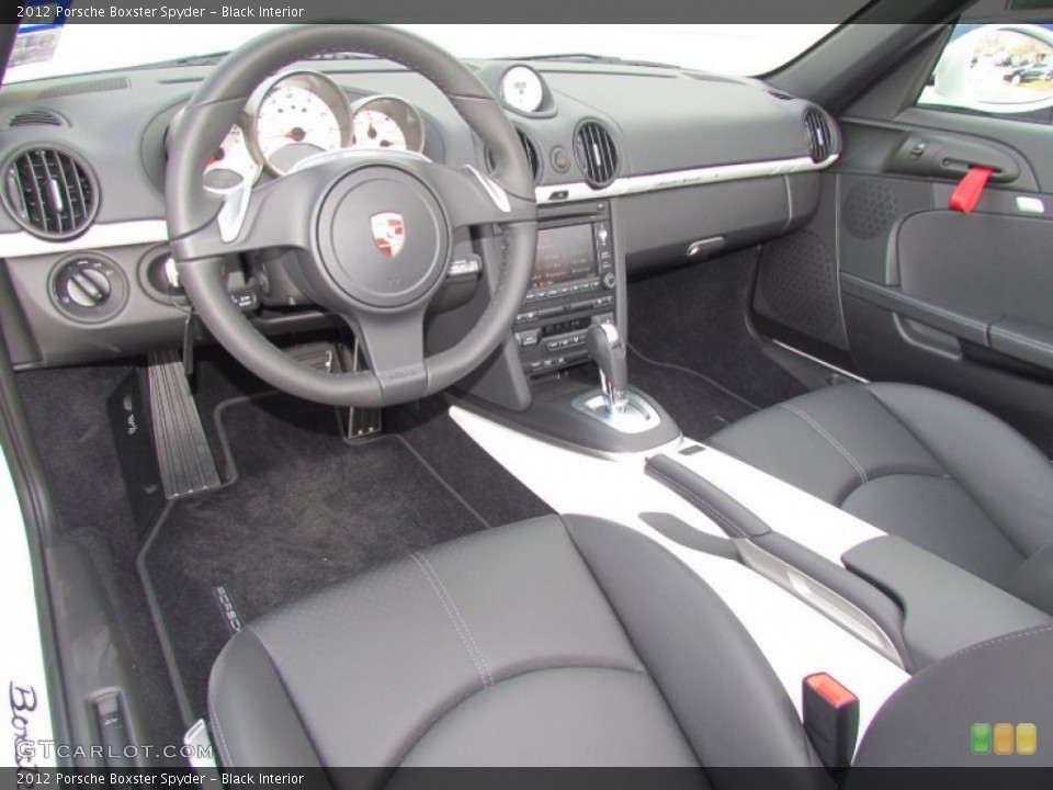 Black Interior Dashboard for the 2012 Porsche Boxster Spyder #60468582