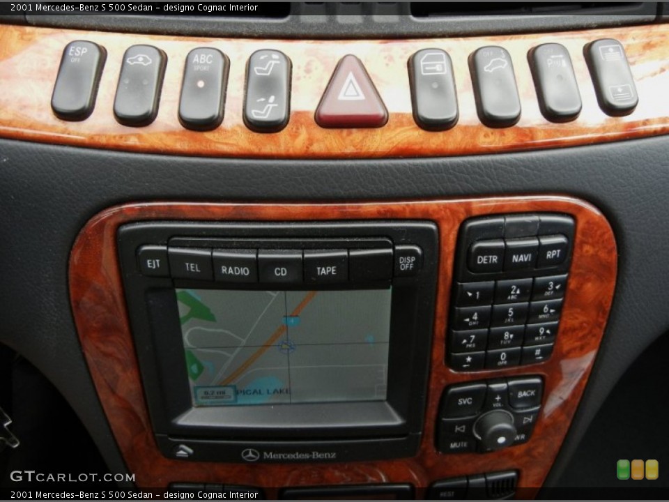 designo Cognac Interior Controls for the 2001 Mercedes-Benz S 500 Sedan #60469042