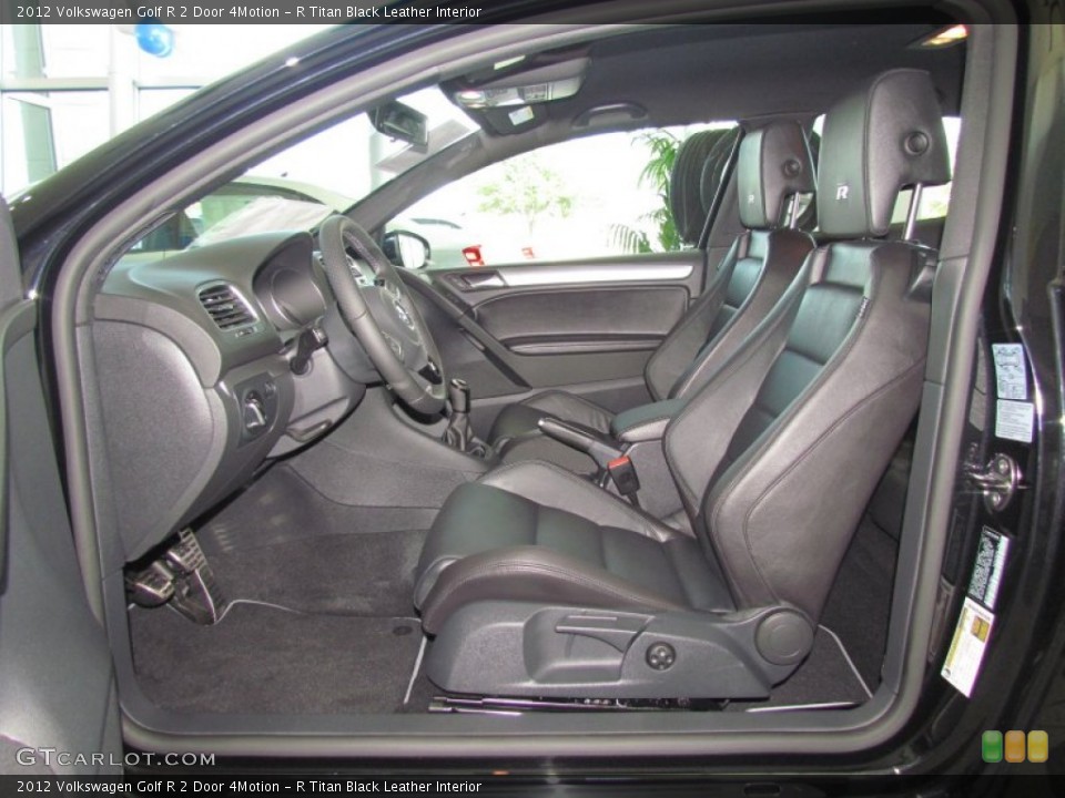 R Titan Black Leather Interior Photo for the 2012 Volkswagen Golf R 2 Door 4Motion #60469061