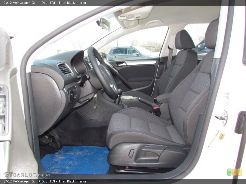 Titan Black Interior Photo for the 2012 Volkswagen Golf 4 Door TDI #60469737