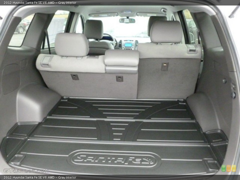 Gray Interior Trunk for the 2012 Hyundai Santa Fe SE V6 AWD #60472556