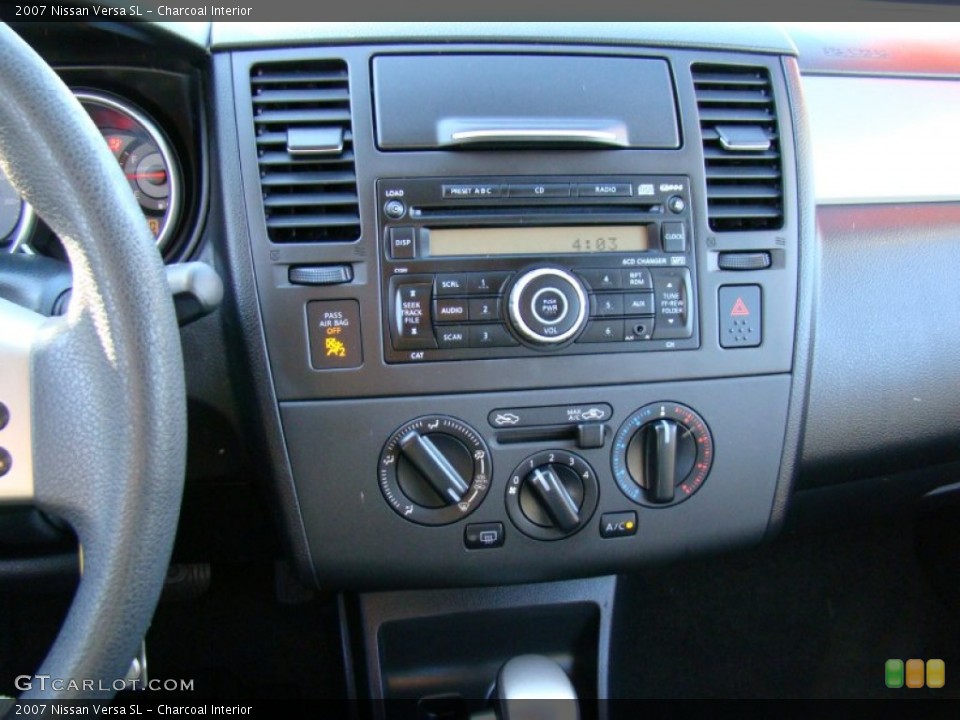 Charcoal Interior Controls for the 2007 Nissan Versa SL #60475106