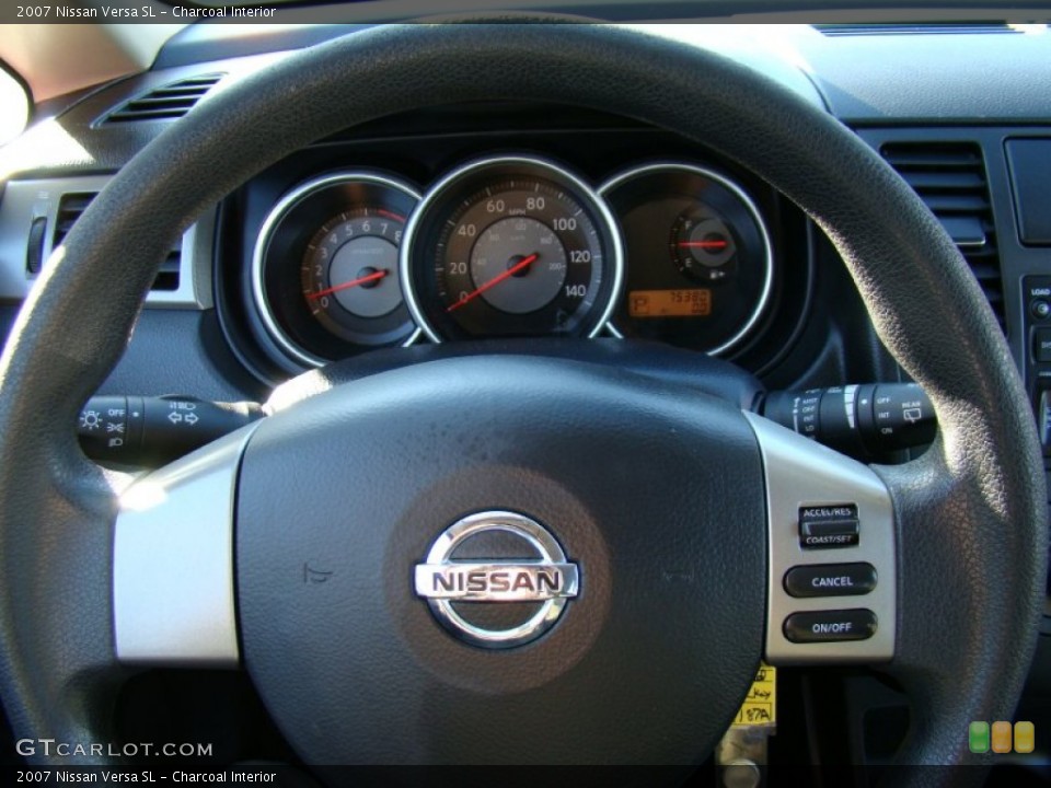 Charcoal Interior Steering Wheel for the 2007 Nissan Versa SL #60475127
