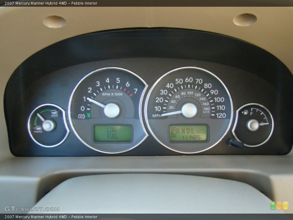 Pebble Interior Gauges for the 2007 Mercury Mariner Hybrid 4WD #60476369