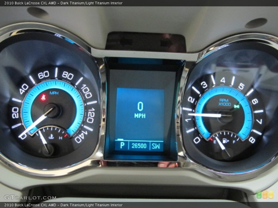 Dark Titanium/Light Titanium Interior Gauges for the 2010 Buick LaCrosse CXL AWD #60479438