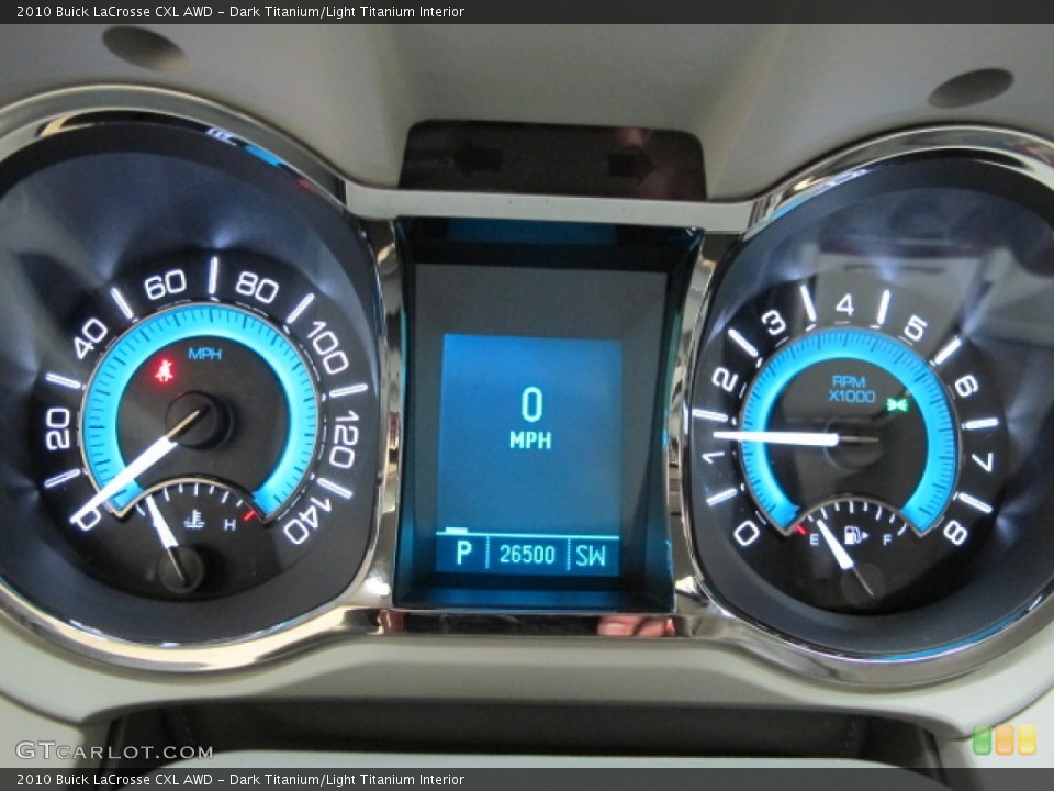 Dark Titanium/Light Titanium Interior Gauges for the 2010 Buick LaCrosse CXL AWD #60479438