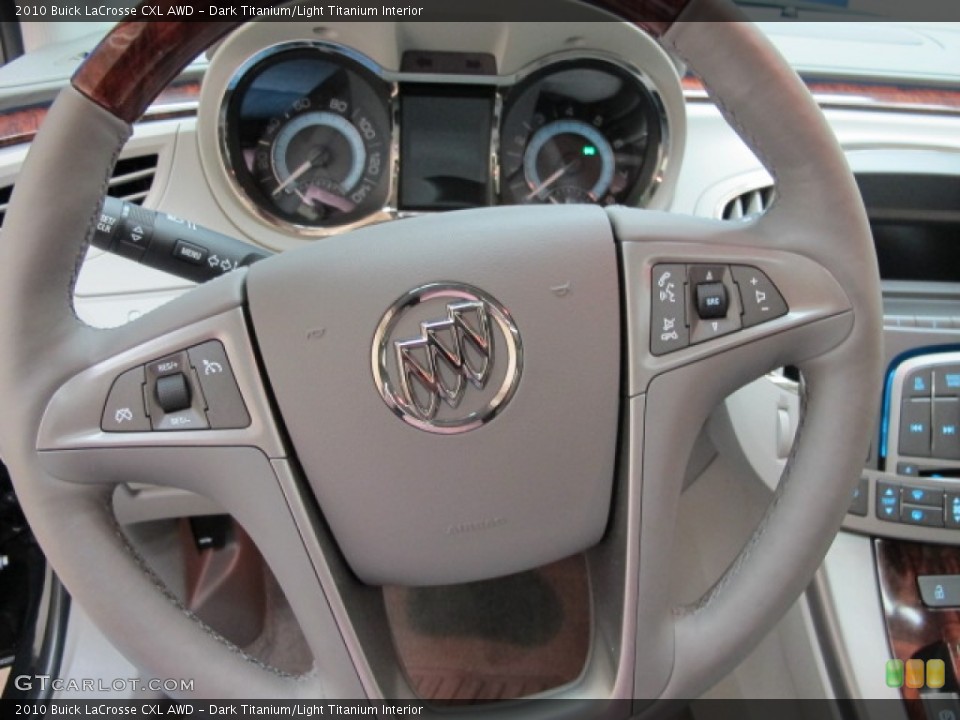 Dark Titanium/Light Titanium Interior Steering Wheel for the 2010 Buick LaCrosse CXL AWD #60479501