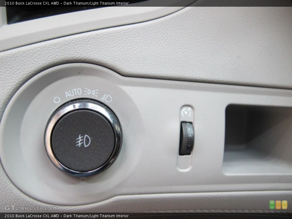 Dark Titanium/Light Titanium Interior Controls for the 2010 Buick LaCrosse CXL AWD #60479537