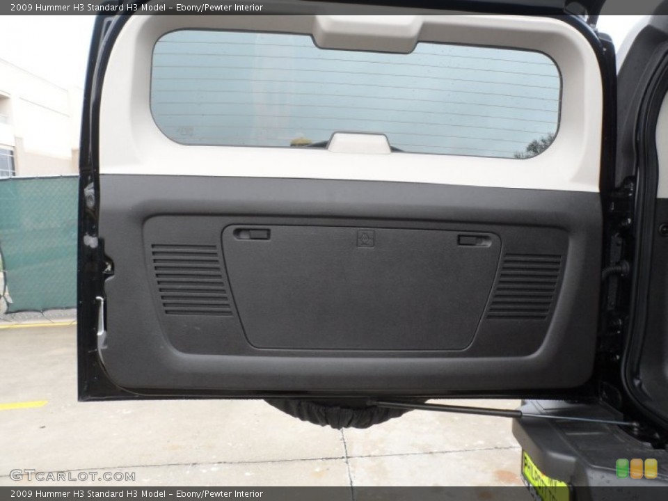 Ebony/Pewter Interior Door Panel for the 2009 Hummer H3  #60482406