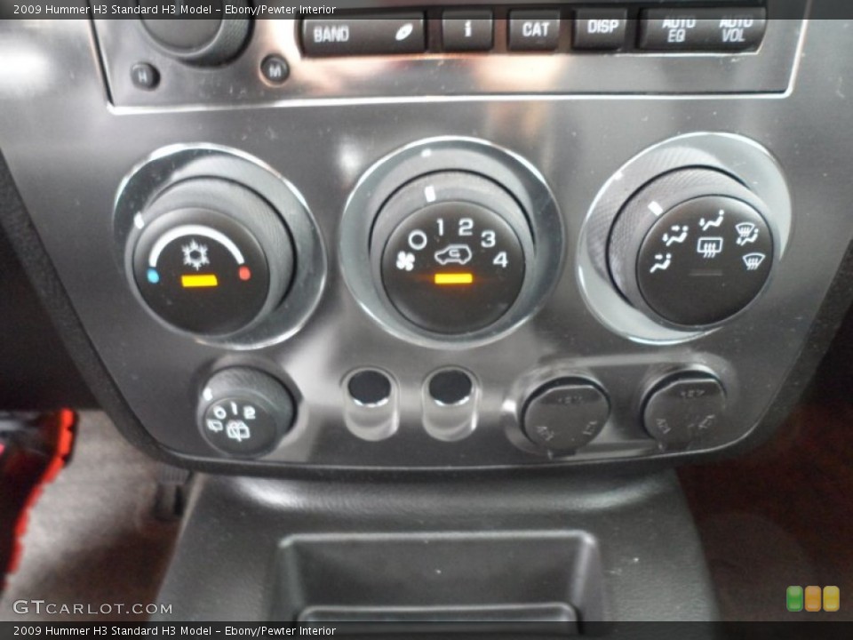 Ebony/Pewter Interior Controls for the 2009 Hummer H3  #60482513