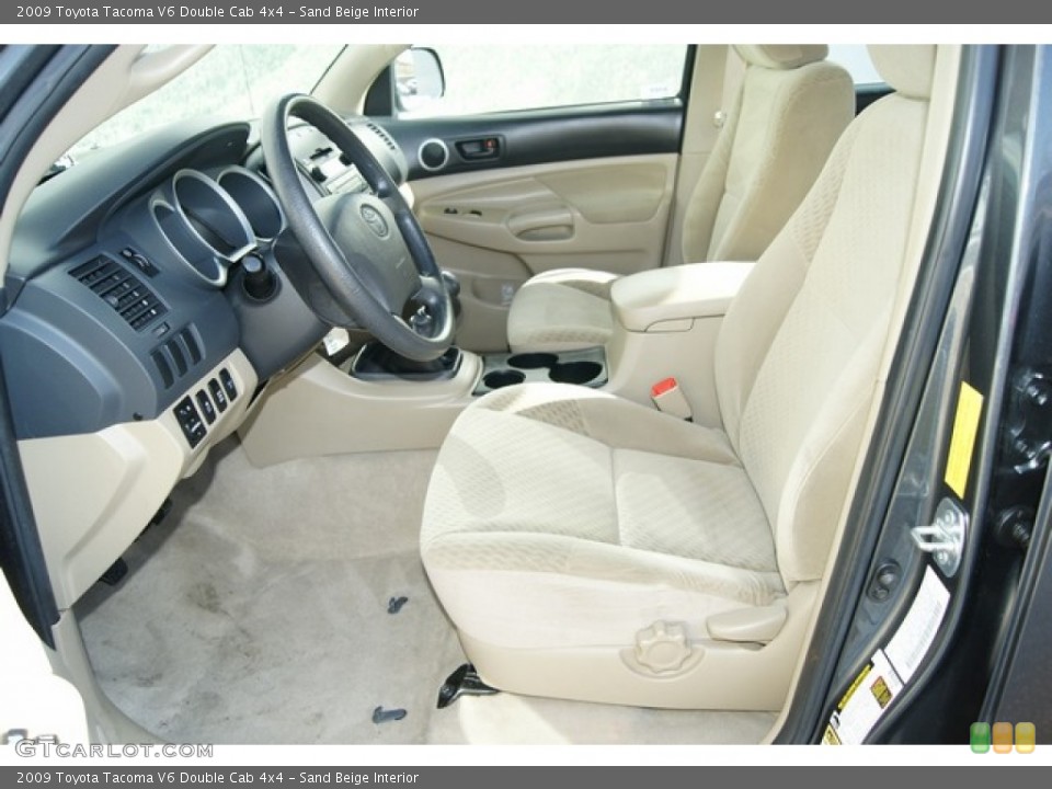 Sand Beige Interior Photo for the 2009 Toyota Tacoma V6 Double Cab 4x4 #60484224