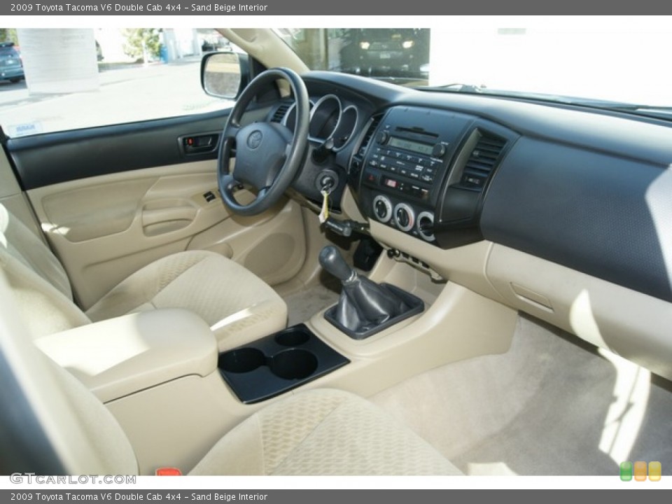 Sand Beige Interior Photo for the 2009 Toyota Tacoma V6 Double Cab 4x4 #60484258