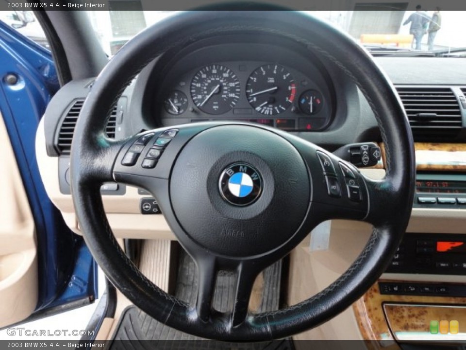 Beige Interior Steering Wheel for the 2003 BMW X5 4.4i #60484973
