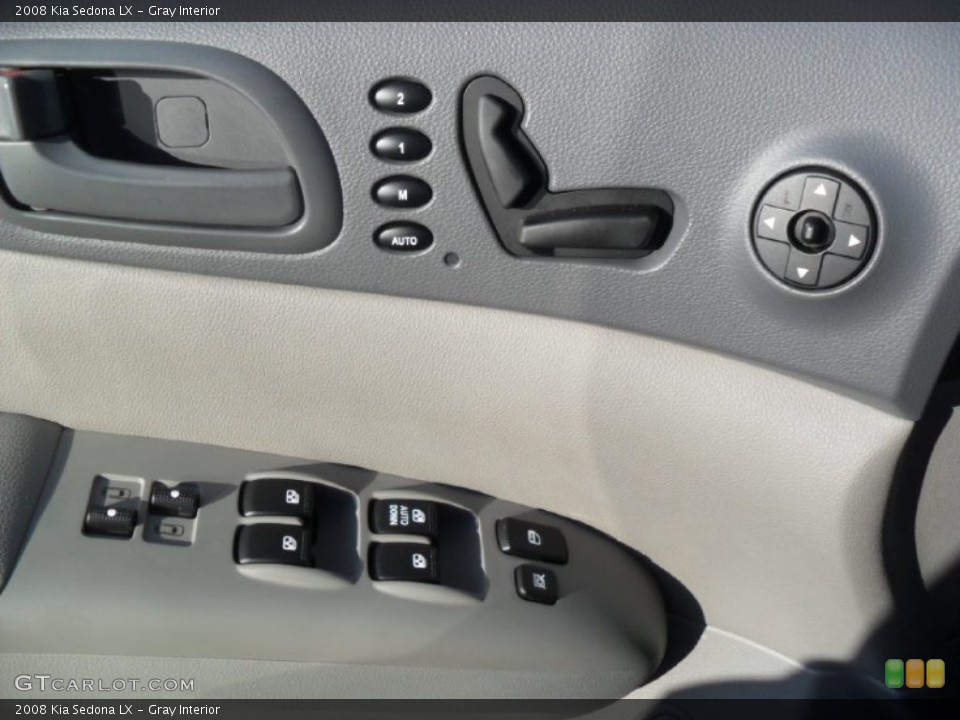 Gray Interior Controls for the 2008 Kia Sedona LX #60486239