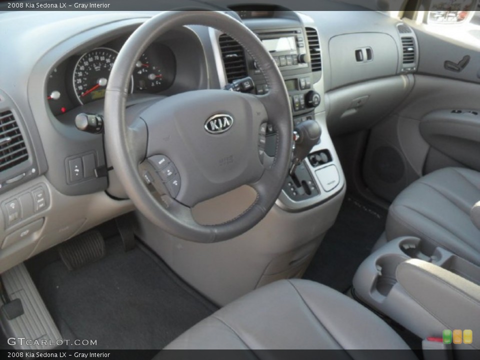 Gray Interior Prime Interior for the 2008 Kia Sedona LX #60486401