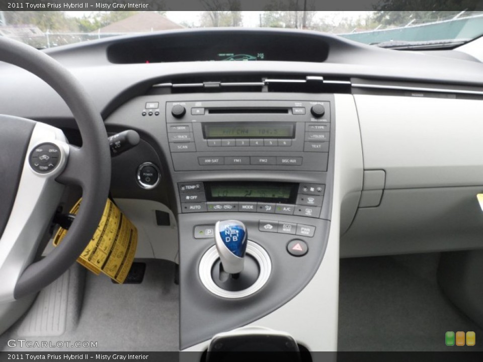 Misty Gray Interior Controls for the 2011 Toyota Prius Hybrid II #60487589